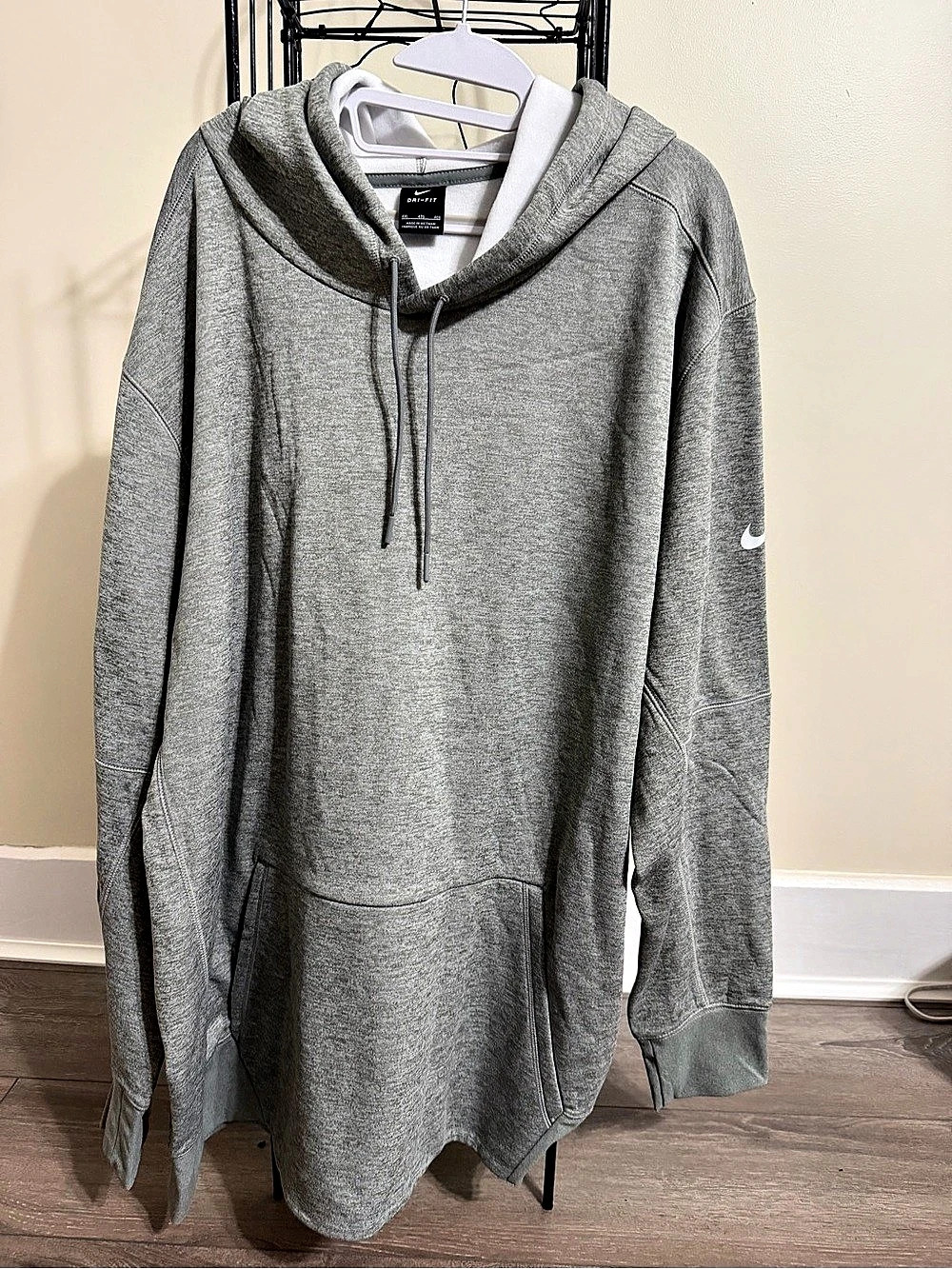 Nike Dri-FIT Pullover Training Hoodie Gray 4XL